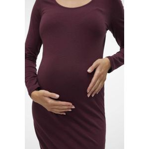 Jurk - U-Hals - Lange Mouwen - Midi-Lengte - Bodycon Fit