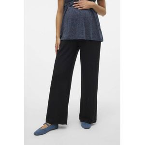 MAMALICIOUS - MLFREDERIKKE - Zwangerschapspantalon - Wide Leg Fit - Zwart - Polyestermix