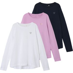 NAME IT - NKFVIOLINE LS LOOSE TOP - Meisjes T-shirt - Groen - Katoen