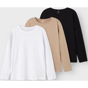 Basic T-shirt - 3-pack - Katoen - Ronde Hals - Korte Mouwen