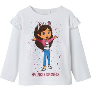 Name it - Nmfnessie Gabby Ls Nreg Top Box Sky - Meisjes - Blouses