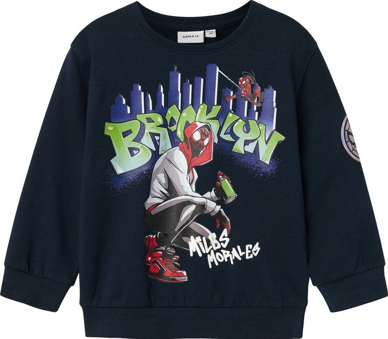 Sweatshirt - Peter Parker - Geborstelde Sweatstof - Ronde Hals - Lange Mouwen