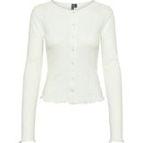 Cardigan - Cloud Dancer - Knoopsluiting - Lange Mouwen