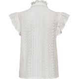 Onlgabina - Top - Zacht Groen - Katoen - Chinese Boord - Kapmouwen