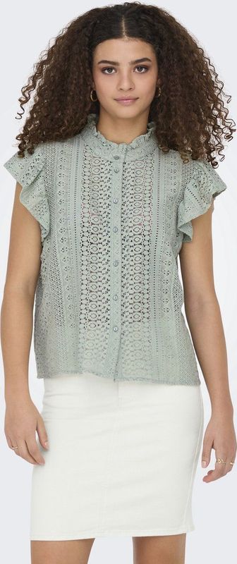 Onlgabina - Top - Blousetops - Chinese Boord - Kapmouwen - Regular Fit