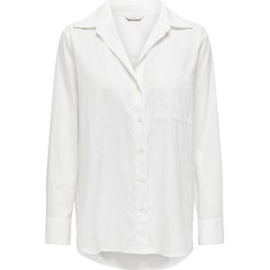 ONLY Onlsalina L/S Shirt Wvn Kort overhemd met manchetten en overhemdkraag voor dames (1 stuk), Cloud Danser