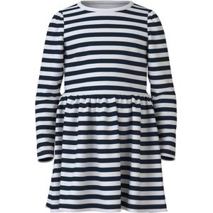 NAME IT Jurk 'NMFVivia'  navy / wit