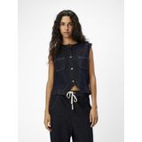 OBJECT - OBJCAMILLA - Gilet - Donkerblauw - Mouwloos - Katoen