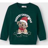 Name it Nmmvismas Ls Nreg Sweat Bru Jongens Trui