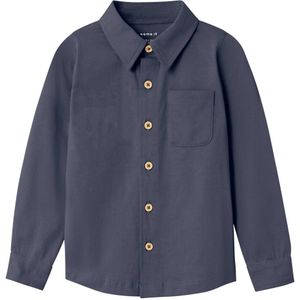 NAME IT Nmmronald Ls Jersey shirt met lange mouwen voor jongens, Dark Sapphire, 92