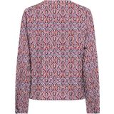 ONLY - Onlnova Life Vis L/S Malou Top - Damesblouse - Rood Oranje - 591 Soul