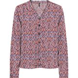 ONLY - Onlnova Life Vis L/S Malou Top - Damesblouse - Rood Oranje - 591 Soul