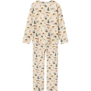 NAME IT - Nachtkledij - Beige - 2-delig - Lang/maxi