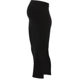 MAMA.LICIOUS - MLALANIS - Naadloze Rib Rok - Zwart - Hoge Tailleband