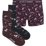 Jack & Jones - JACSNOWFLAKE - Giftbox - Sokken en Boxershort - Katoen - Kerst