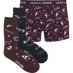 Jack & Jones - JACSNOWFLAKE - Giftbox - Sokken en Boxershort - Katoen - Kerst