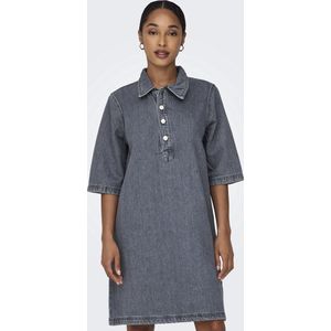 ONLY - ONLGRY DRESS DNM AZG NOOS - Jurk - Katoen - Korte Mouwen - Regular Fit