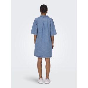 ONLY - Onlgry S/S Dress Dnm Azg Noos - Korte Damesjurk - Lichtblauw - Jeans