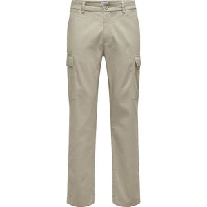 ONLY & SONS Cargobroek voor heren, Chinchilla, 28W / 30L