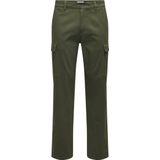 ONLY & SONS Cargobroek voor heren, groen (olive night), 28W / 30L