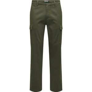 ONLY & SONS Cargobroek voor heren, groen (olive night), 28W / 30L