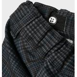 Name It mini jongens broek SILAS Dark Grey CHECKS Xslim Fit
