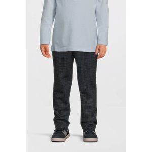 Name It mini jongens broek SILAS Dark Grey CHECKS Xslim Fit