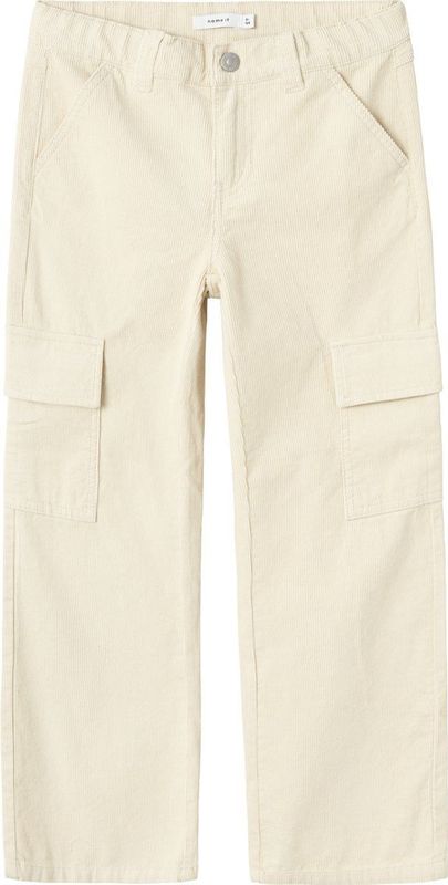 NAME IT - Cargobroek - Groen - Fluweel - Cargo Stijl