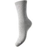 Pieces - Marta - Dames Sokken - Light Grey Melange - Katoen