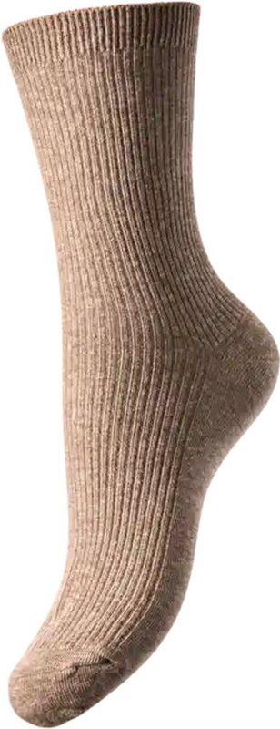 Pieces - Marta - Dames Sokken - Light Grey Melange - Katoen