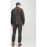Jack & Jones Overhemd Jprraymond Melange Solid Ls Overshi 12263645 Slate Black Mannen