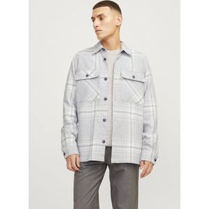 Overhemden - Grey Melange - Knoopsluiting - Lange Mouwen - Comfort Fit