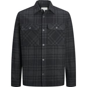 Jack & Jones - JPRRAYMOND MELANGE CHECK LS OVERSHIRT - Overhemd - Zwart - Katoen