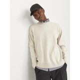 Jack & Jones - Heren Trui Bradfort Knit Crew Neck - Beige