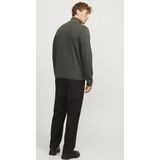 Jack & Jones Trui Jprblamilano Stitch Knit Half Zip 12259664 Peat/melange Mannen