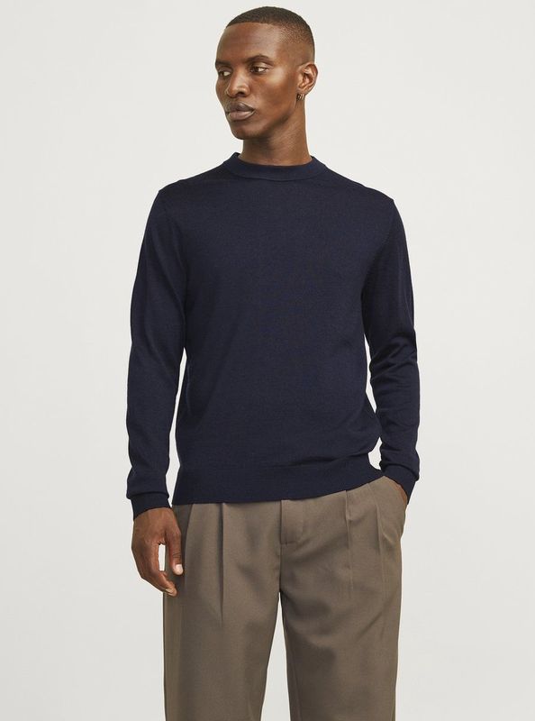Jack & Jones Trui Jprblamilano Stitch Knit Crew Neck 12259666 Night Sky Mannen