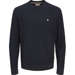 JACK & JONES - Trui - Marineblauw - Katoen - Lange Mouwen