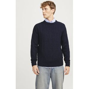 Jack & Jones Trui Jprbludiogo Cable Knit Ln 12259700 Night Sky/full Struc Mannen