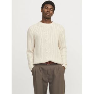 Jack & Jones Trui Jprbludiogo Cable Knit Ln 12259700 Birch/full Struc Mannen