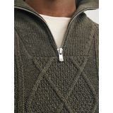 Jack & Jones Trui Jprblunorth Knit High Neck Sn 12261780 Olive Night Mannen