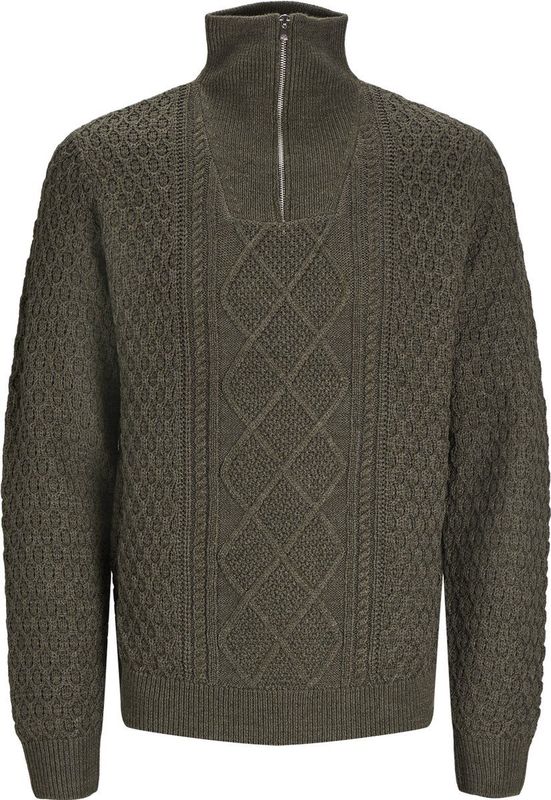 Jack & Jones Trui Jprblunorth Knit High Neck Sn 12261780 Olive Night Mannen