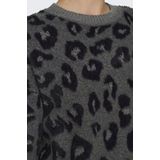 Only Trui Onlsara Ls Jq Glitter O-neck Knt 15332064 Magnet/black/silver Dames