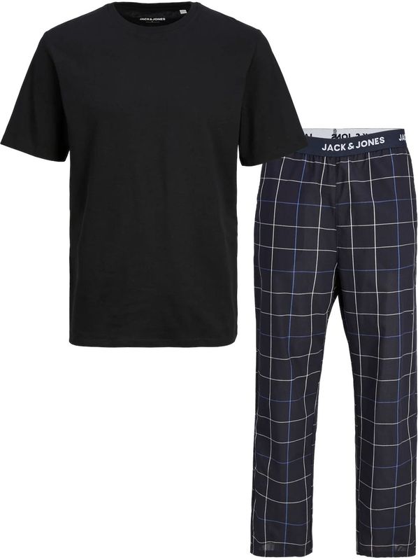 Jack & Jones Heren pyjamaset jacbasic zwart/donkerblauw