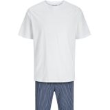 Jack & Jones - JACBASIC - Pyjamaset - Wit/Blauw