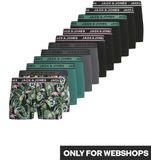 JACK & JONES Boxershorts 'JACDREW'  turquoise / grijs / donkergrijs / lichtroze / zwart / wit gemêleerd