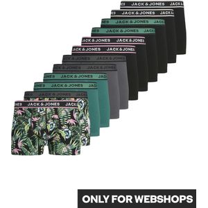 JACK & JONES Boxershorts 'JACDREW'  turquoise / grijs / donkergrijs / lichtroze / zwart / wit gemêleerd