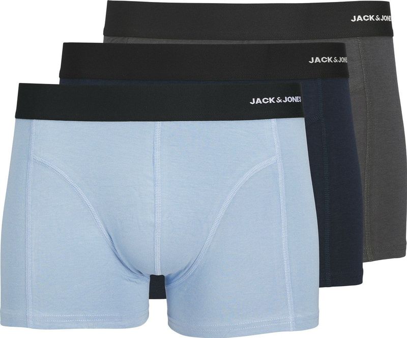 JACPHILIP - Bamboo Trunks - 3 Pack - Blauw, Grijs, Zwart - Bamboemix