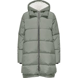 Onlkelly - Puffer Jacket - Lang - Met Capuchon - Winddichte Stormmanchetten - Teddy Voering