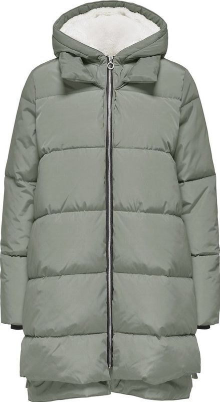 Onlkelly - Puffer Jacket - Lang - Met Capuchon - Winddichte Stormmanchetten - Teddy Voering