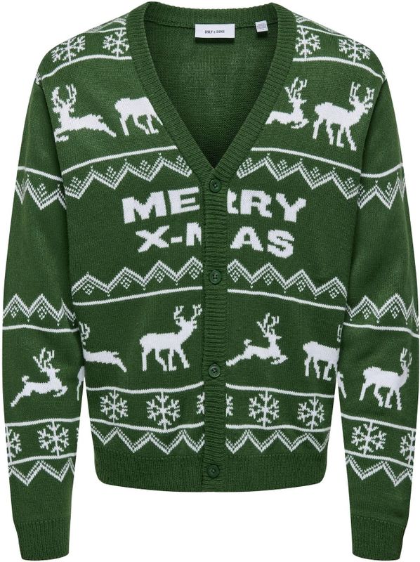 Vest - V-Hals - Lange Mouwen - Knoopsluiting - Regular Fit